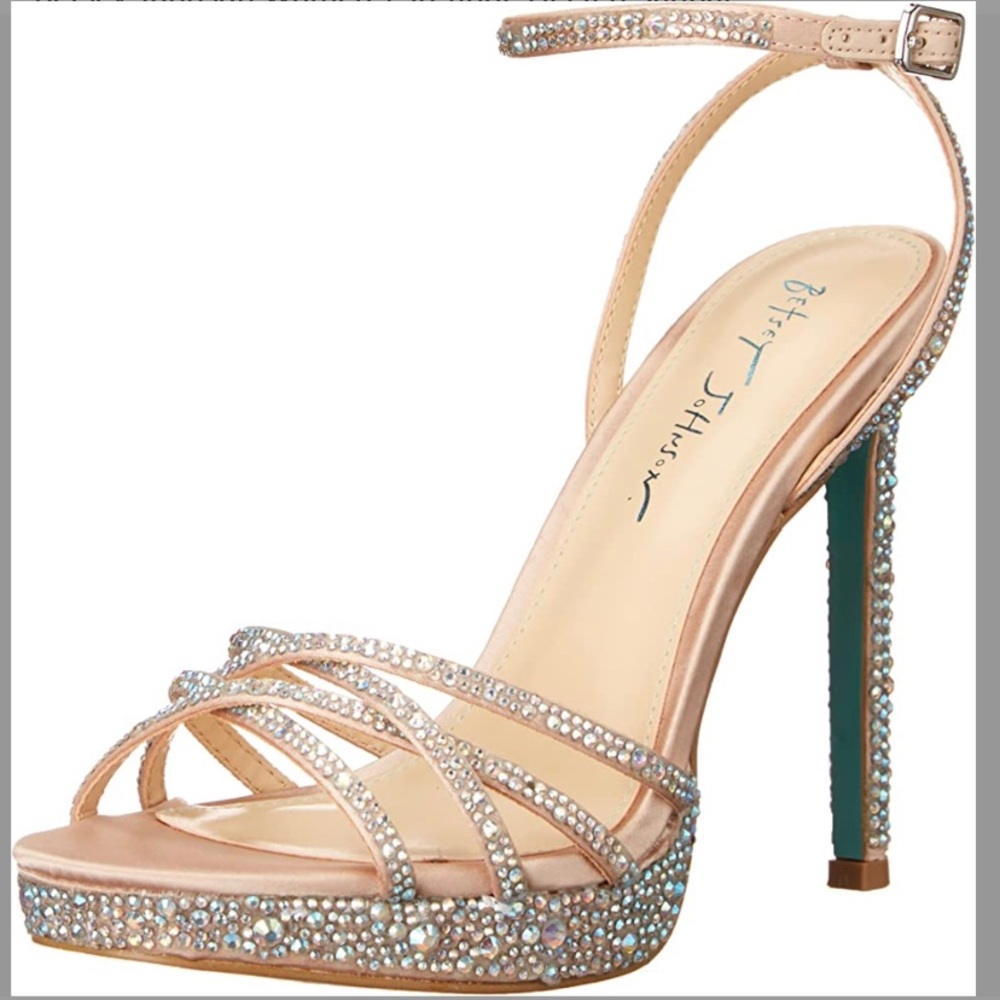 Betsy Johnson rhinestone high heels